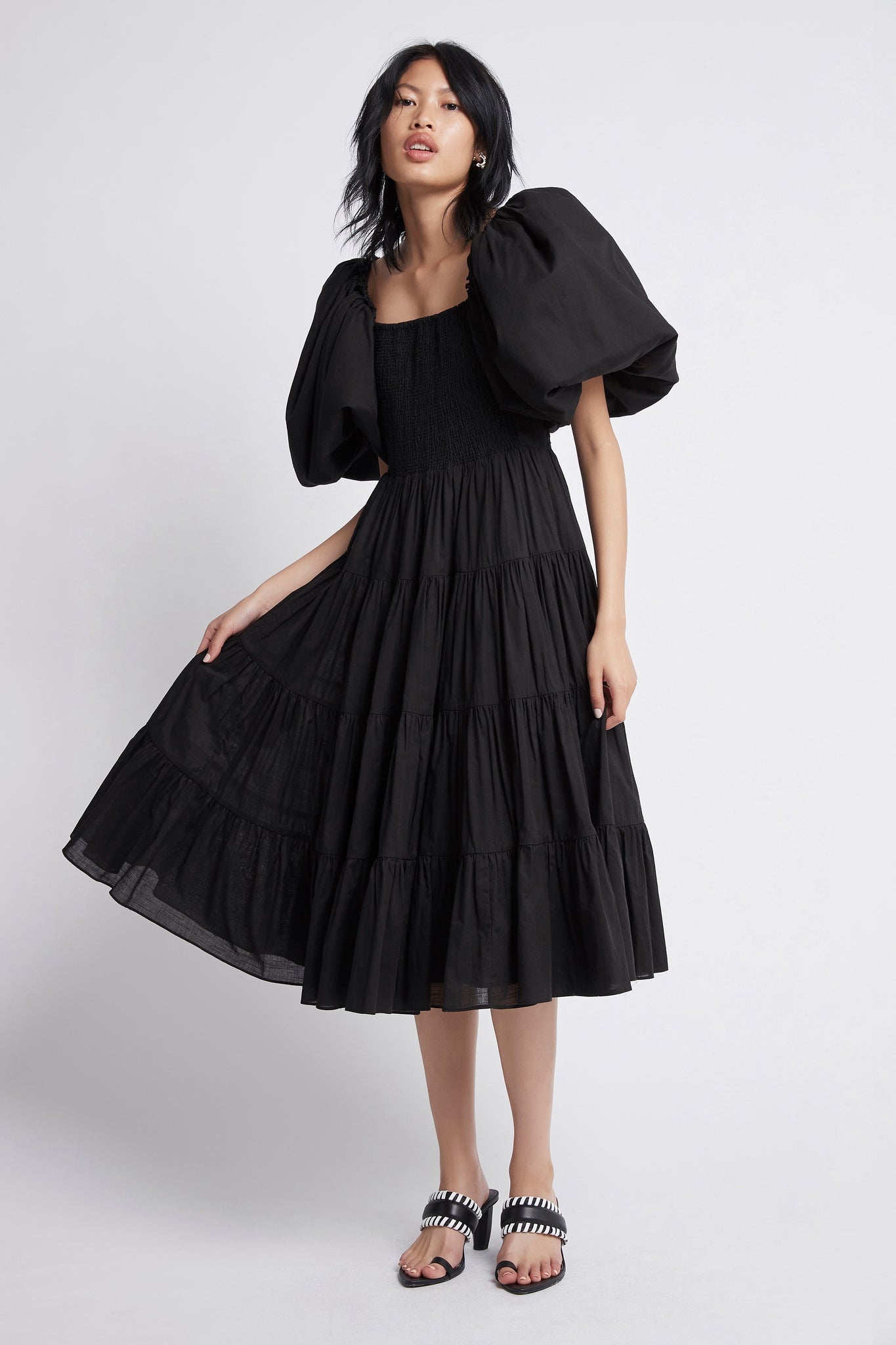 Cherished Midi Dress | Black | Aje – Aje